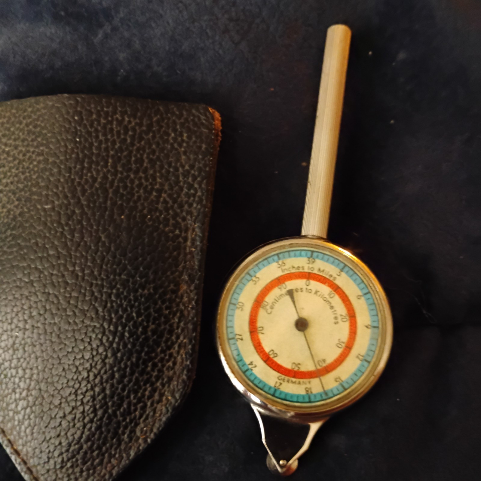 Vintage German Opisometer/ Compass - Inches To Miles - Centimetres To Kilometres