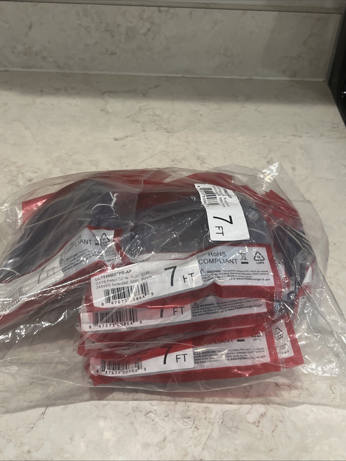 **10 Cat6** Shielded SSTP Ethernet Booted Patch Cable 7ft lot (10 UNITS)