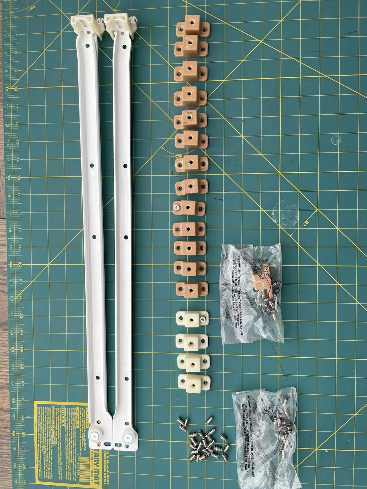 Merillat Classic Drawer/rails -24 Inch and 18 Plastic Standoffs