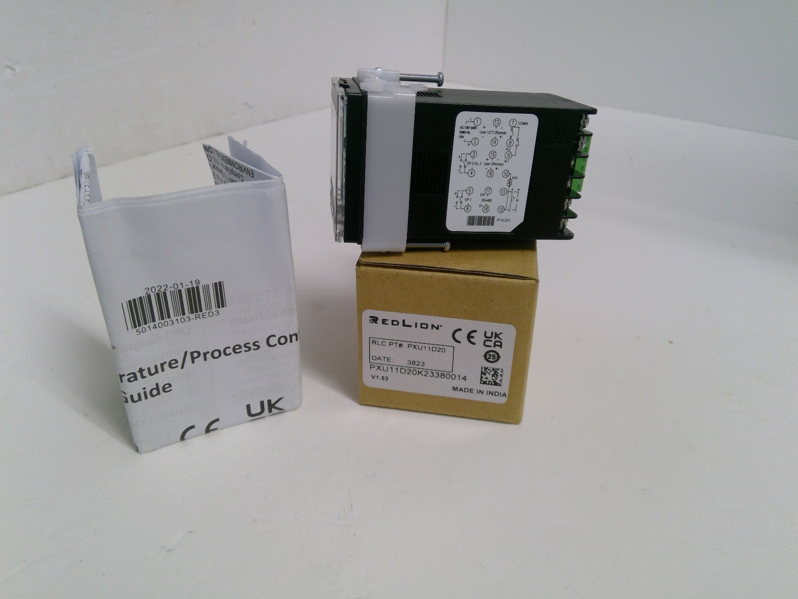 Red Lion PXU11D20 Temperature PID controller for valve position 120VAC powered