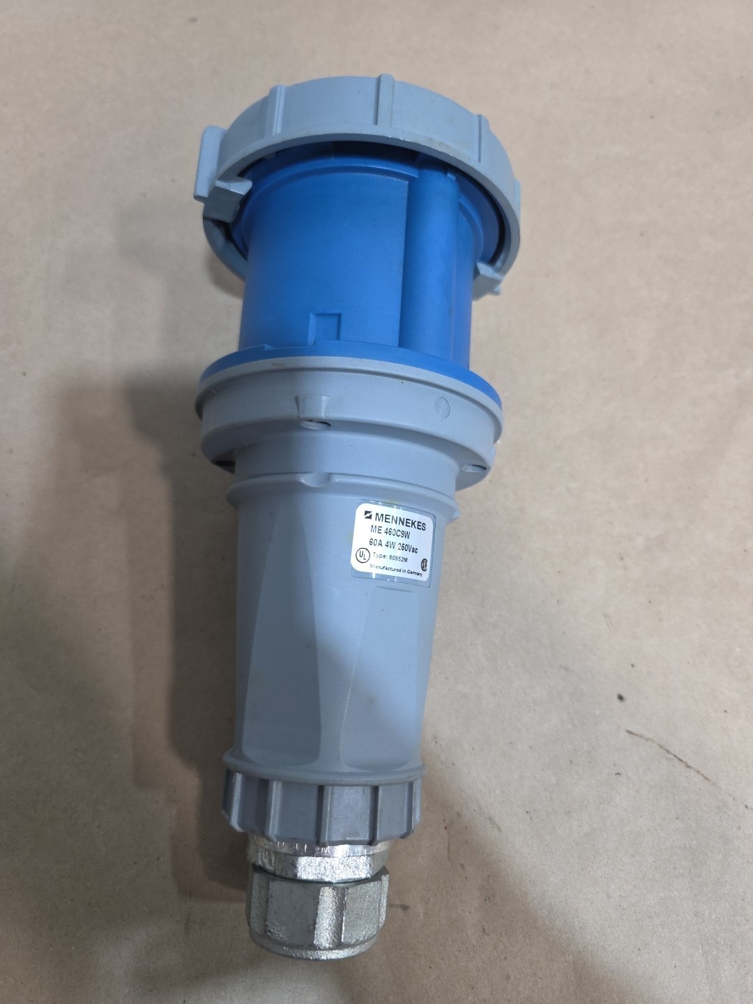 Mennekes Connector ME 460C9W 60A 250V 3P 4W