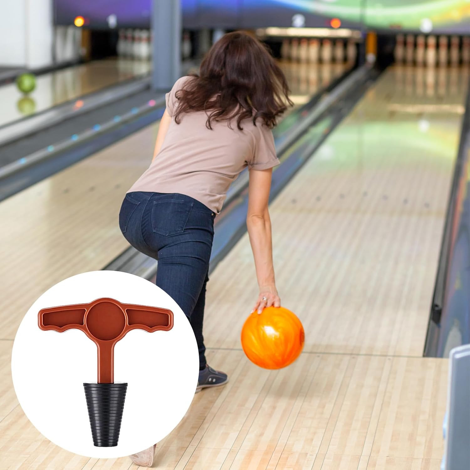 2 Pack Bowling Grip Puller Bowling Tape Insert Switch Remove Locking Tool Thumb
