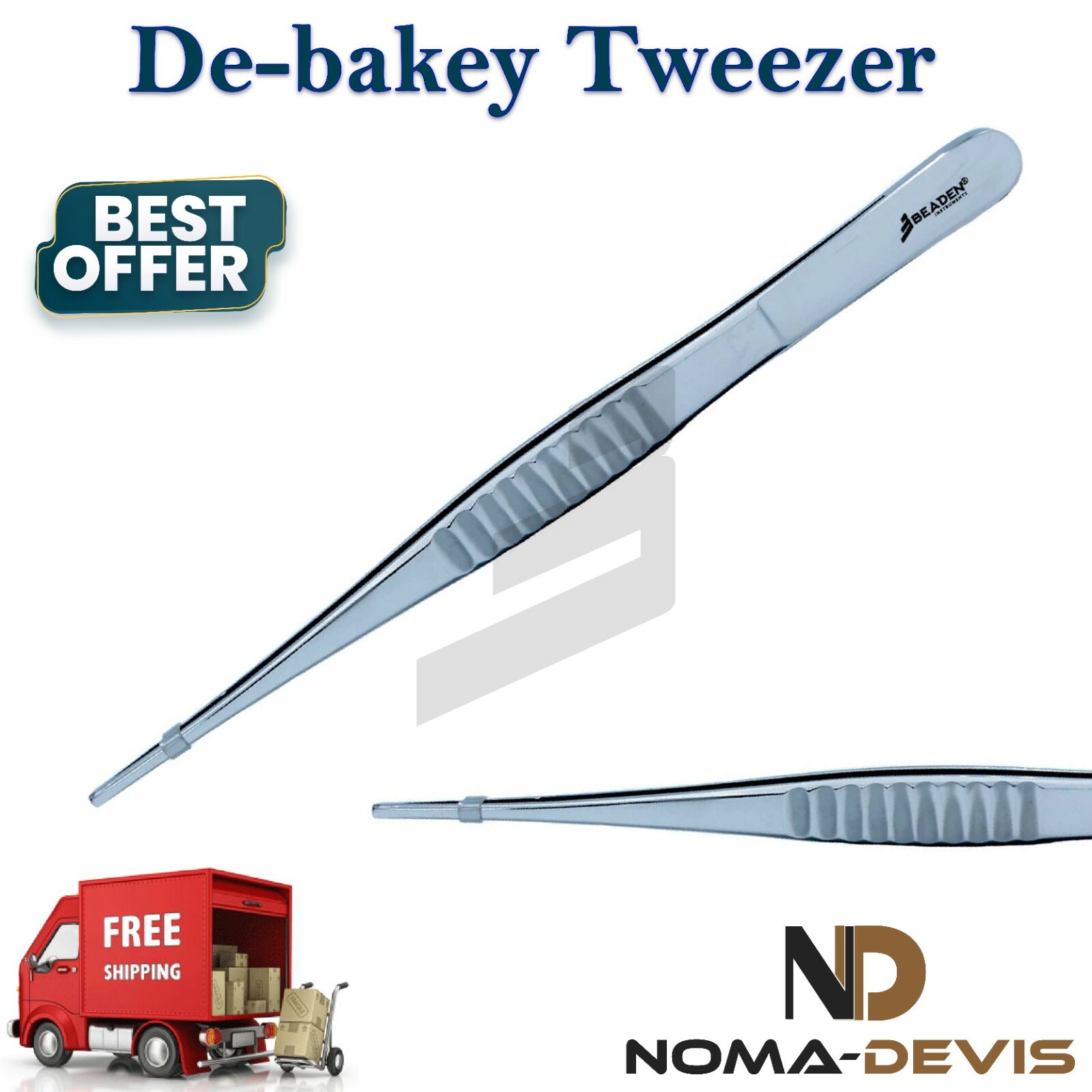 Debakey Dissecting Forceps Tweezer Dental Surgery Surgical Forceps 15CM BEADEN®