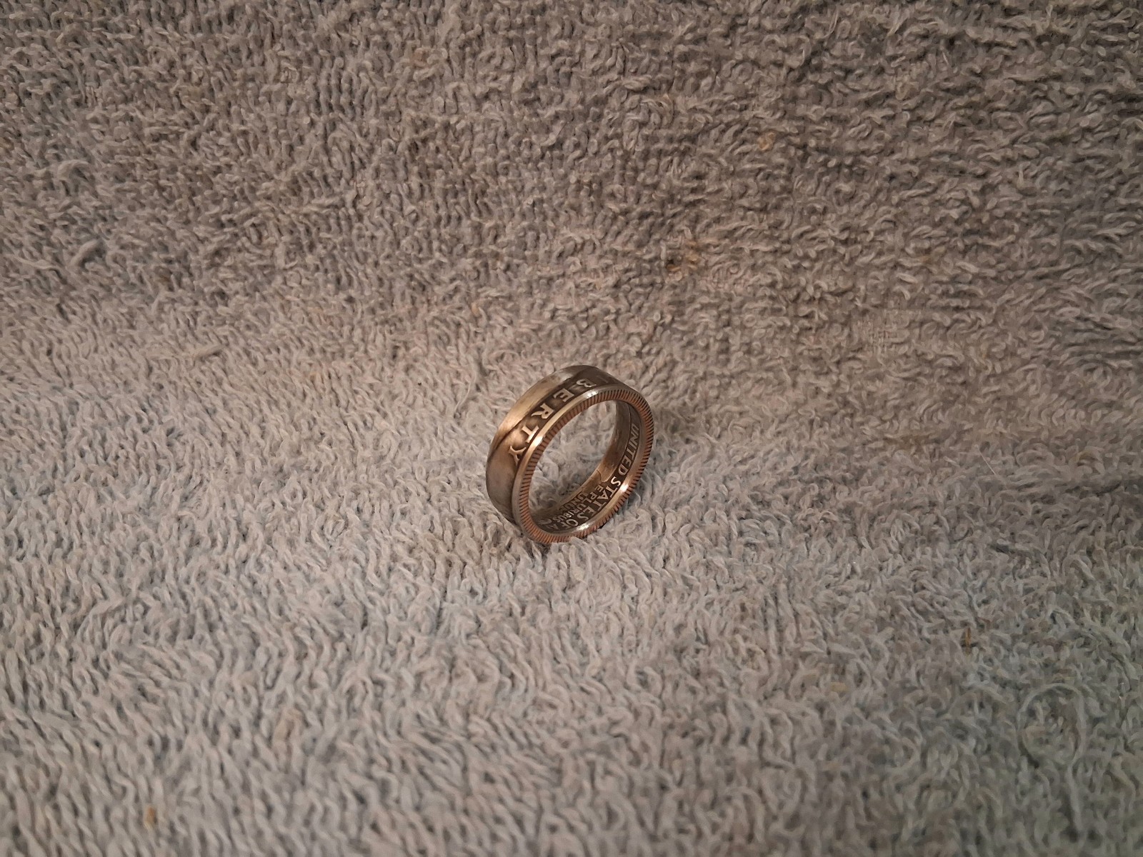 1988 Washington Quarters, coin ring, size 7