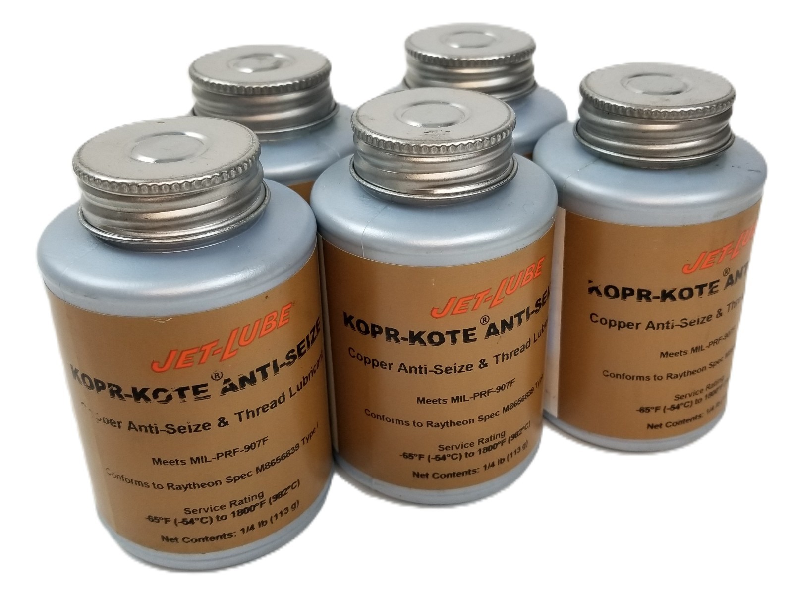 20oz Jet-Lube Kopr-Kote 10055 Copper Bronze AntiSeize Lubticant Paste wBrush NEW