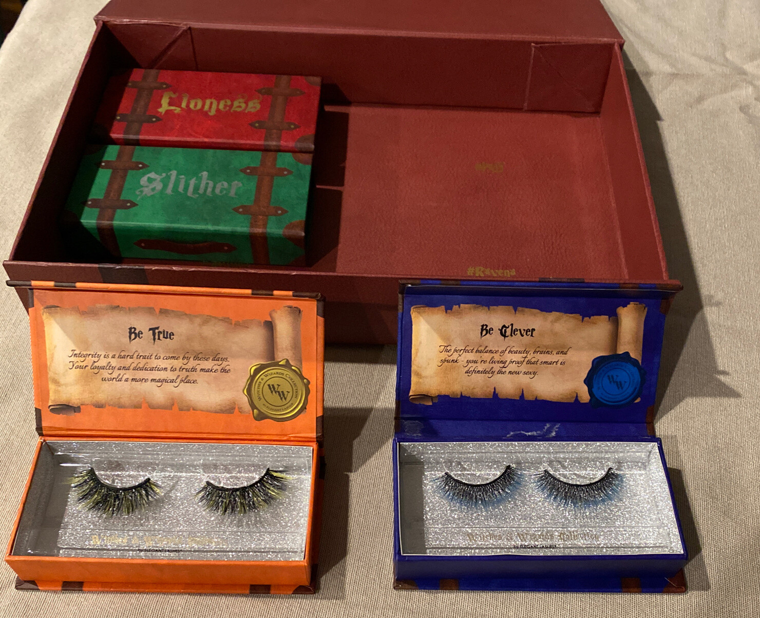 4 Sets Elegant Lashes® Witches & Wizards™ Collection Charms False Eyelashes