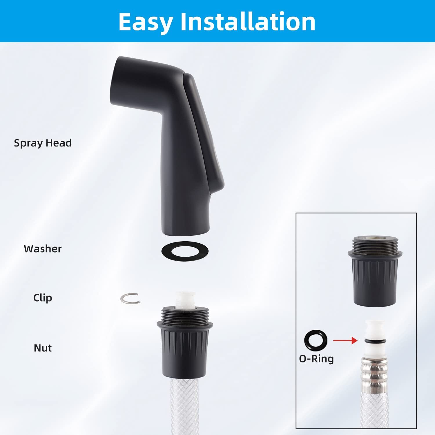Kitchen Sink Side Sprayer Head Replacement Universal Sink Sprayer Attachment