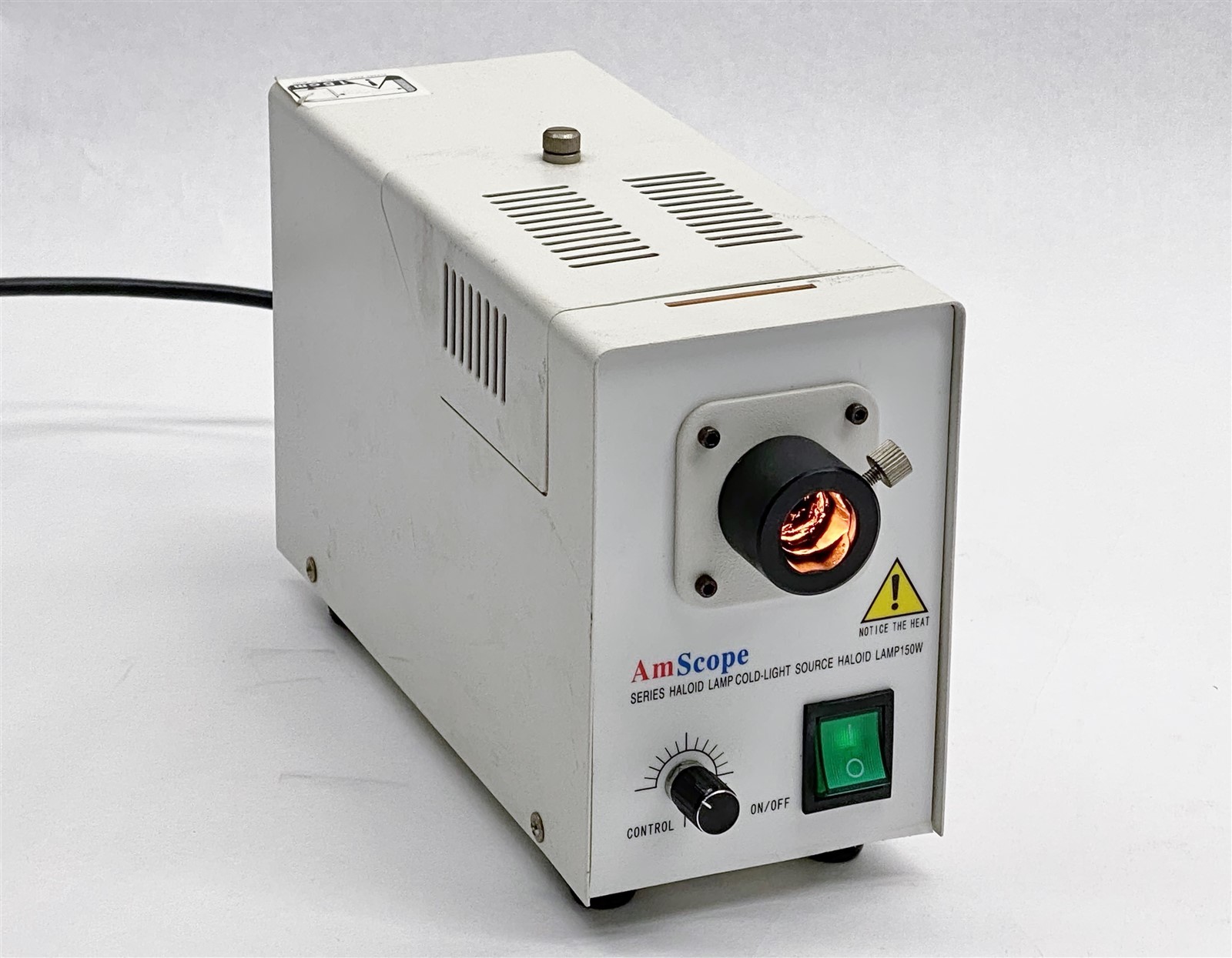 AMSCOPE HL-250-A 150W Halogen Fiber Optic Microscope Light Illuminator Lamp