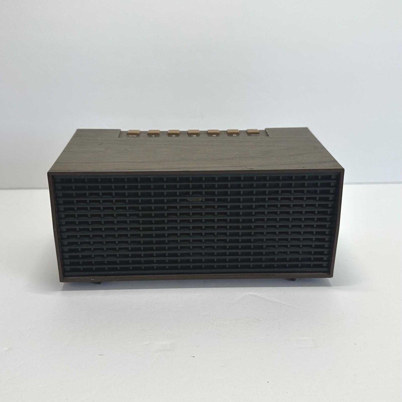 General Electric Zonar Burglar Alarm Brown Retro Woodgrain