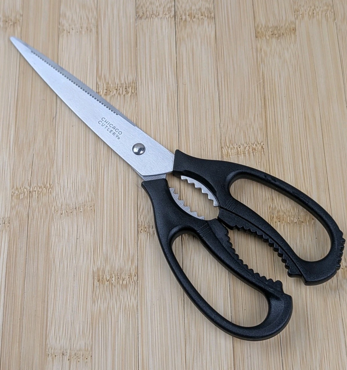 CHICAGO CUTLERY Kitchen SHEARS/SCISSORS Jar Opener Handle, Stainless Steel Blade