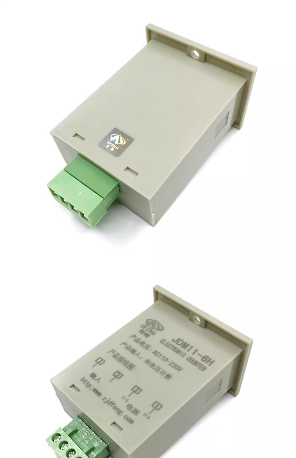 1PCS JDM11-6H AC110V-220V Electronic Counter with Voltage Display