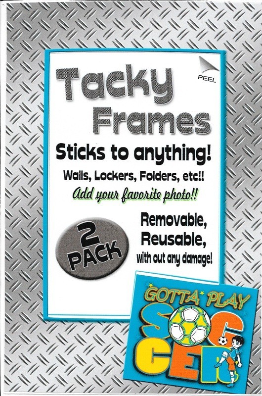 Soccer Tacky 2 Pack Picture Photo Frame 8.5" x 5 .75" Removable, Reusable