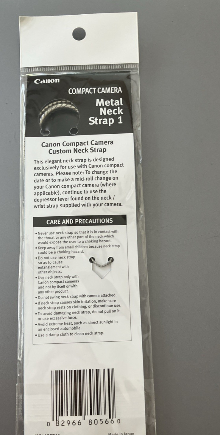 Canon Compact Camera 34” Metal Neck Strap 1