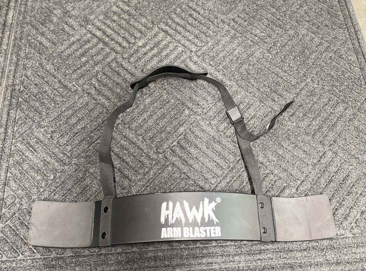 HAWK Arm Blaster Bicep Tricep Curl Support Isolater with Strap