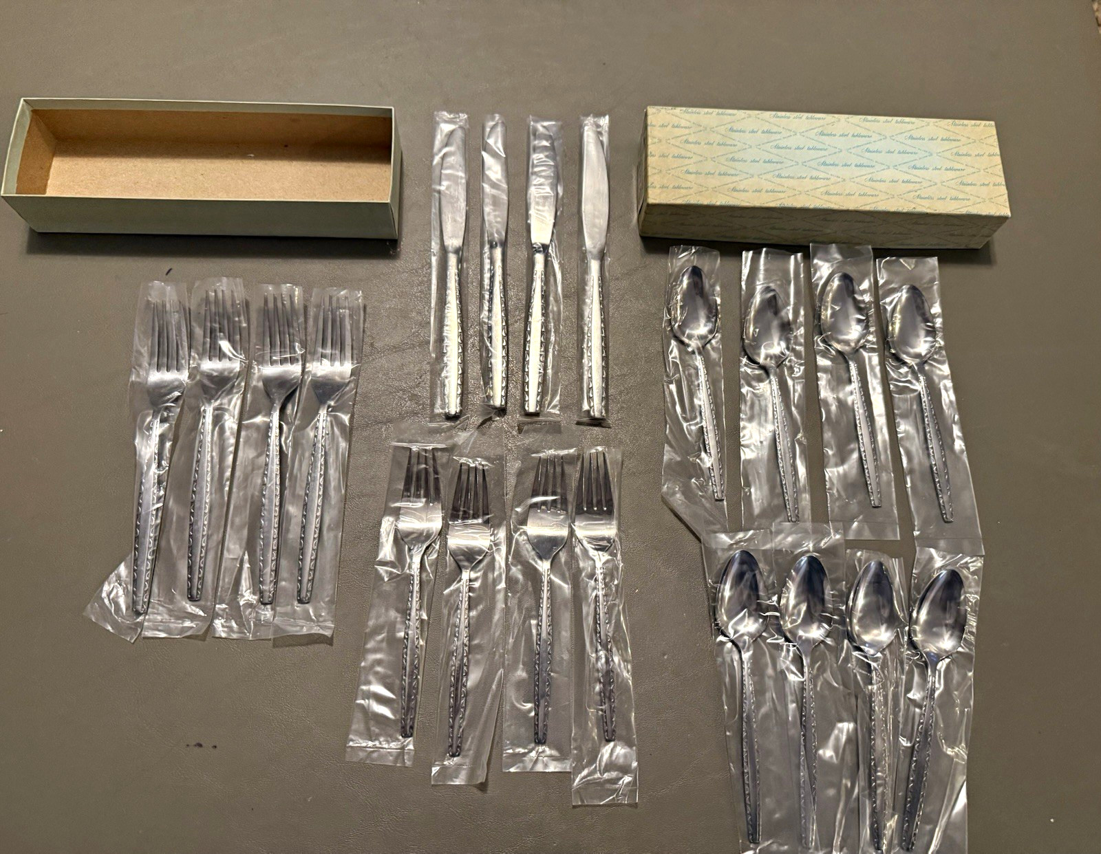 Lawncrest 20-Piece Stainless Steel Flatware Set, Service for 4 Silver