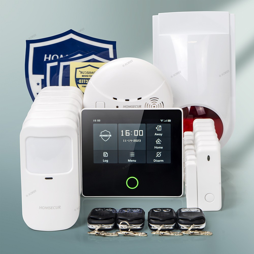 HOMSECUR Wireless WIFI 4G LCD Home House Alarm System+6 Pet Friendly PIR Sensor