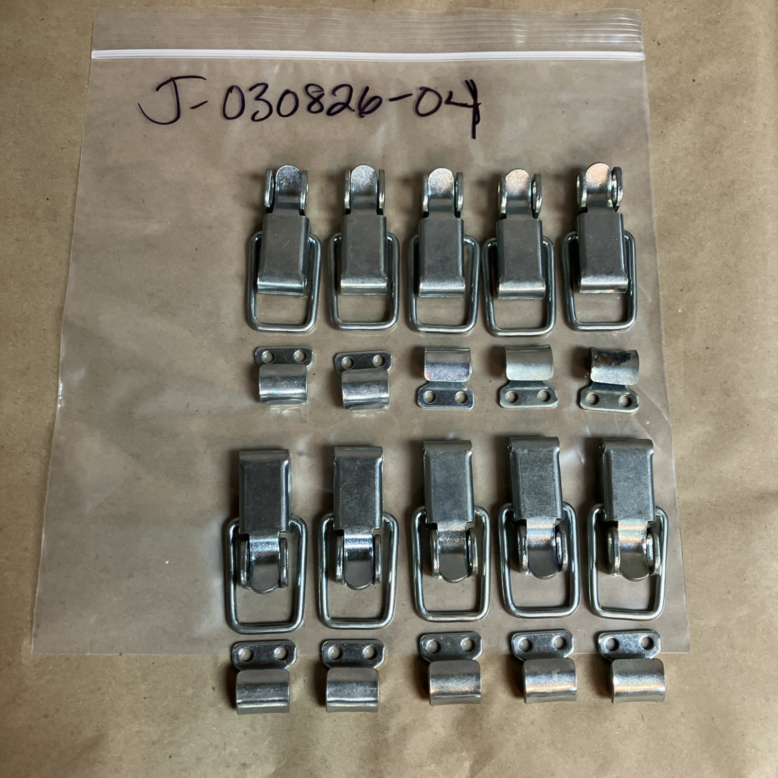Lot Of Ten New Lockable Hasp Latches