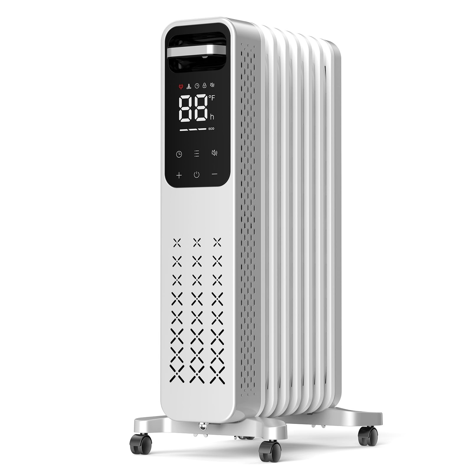 ZAFRO 1500W Oil Filled Radiator Heater, Energy Saving & Digital Thermostat, 2...
