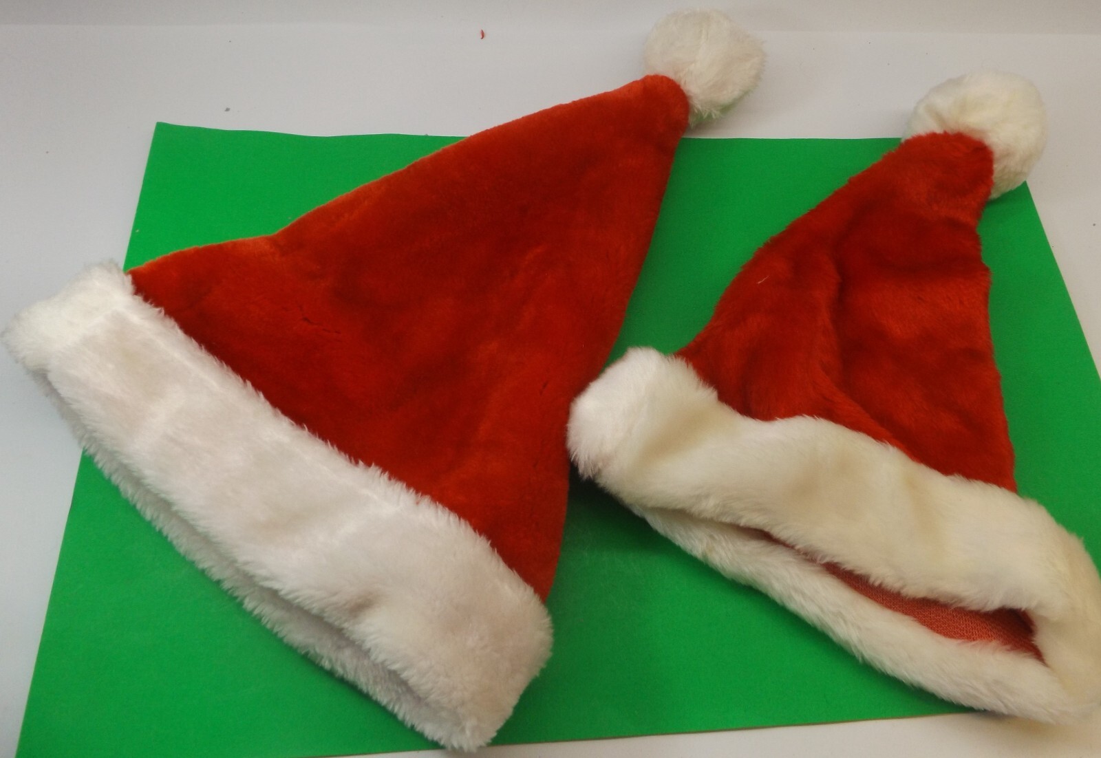 Lot Of 2 Santa Hats Adult Size Christmas Party Hats