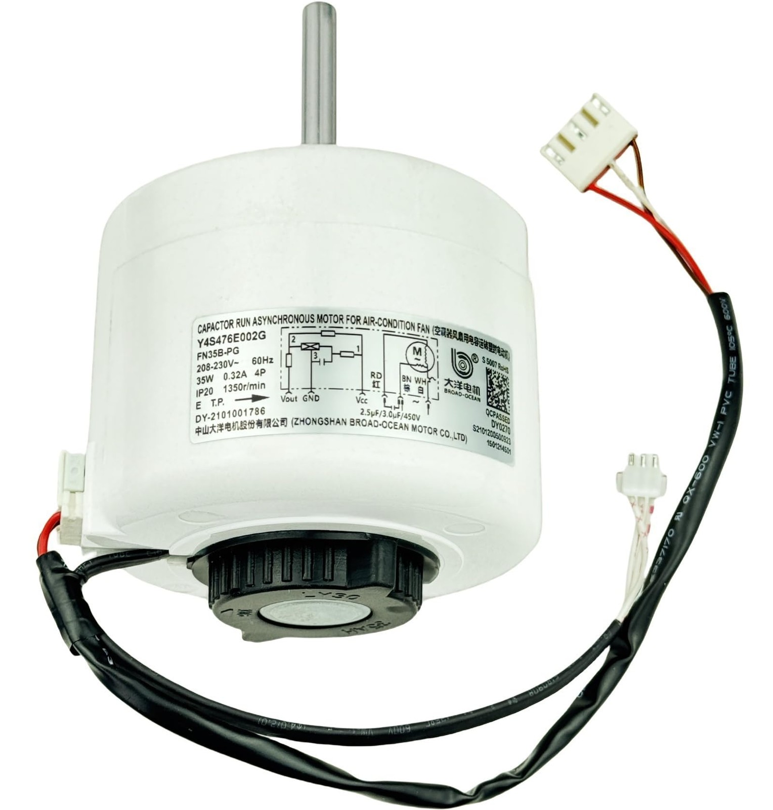 FN35B-PG Y4S476E002G Air Conditioning Motor fit for Gree Air Conditioner, Replac
