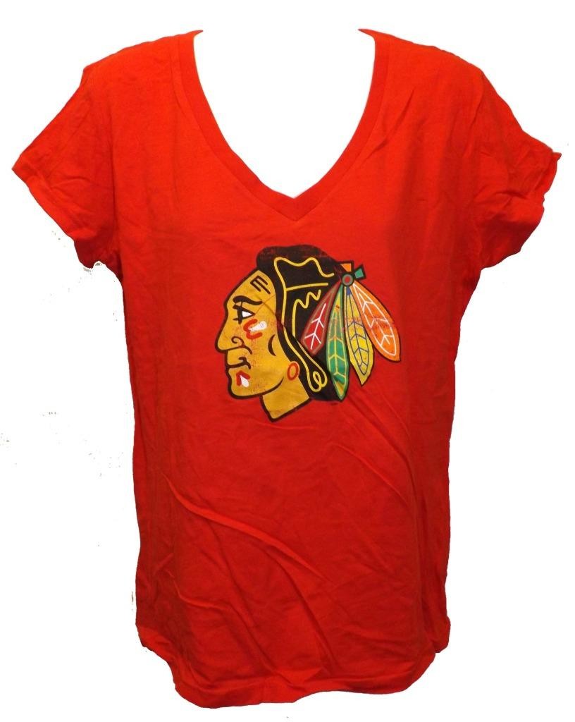 New Chicago Blackhawks Womens Sizes M-L-XL-2XL Red G-III Shirt