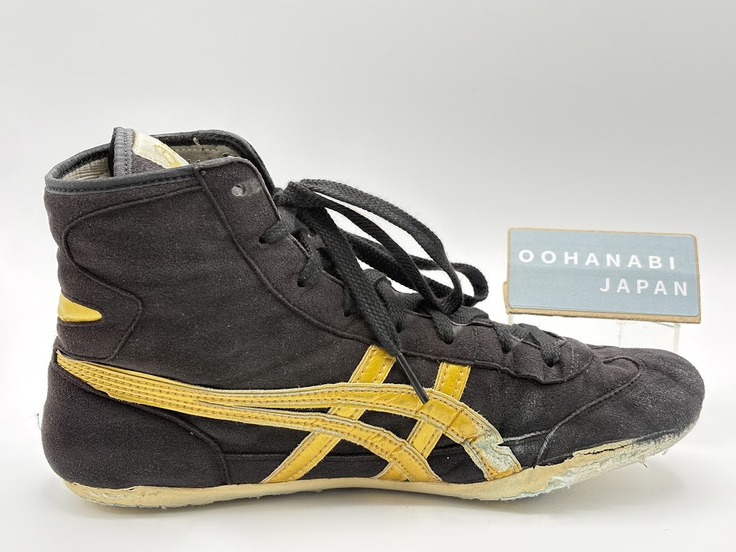 ASICS EX-EO Old model Wrestling Boxing shoes TWR900 US 8 26.0cm Black Gold USED
