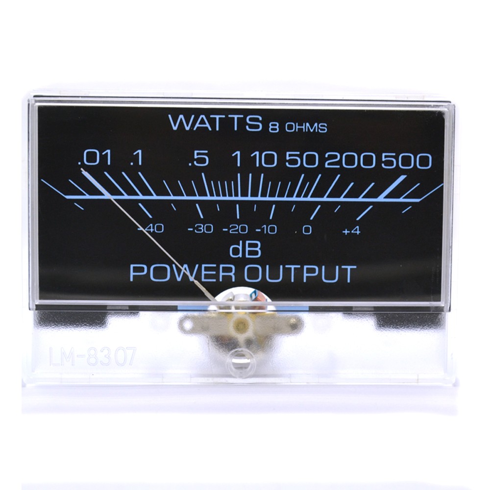 SD-H-10050 Panel Meter Black And Blue Background VU(DC500uA) With Backlight