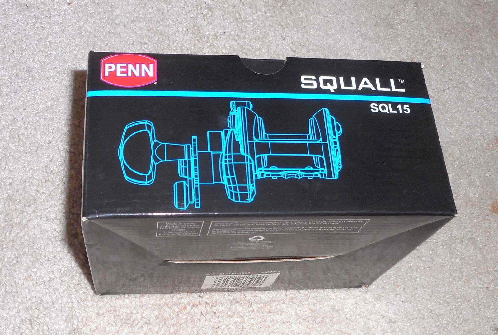 PENN SQUALL SQL15 FISHING REEL - BOX ONLY