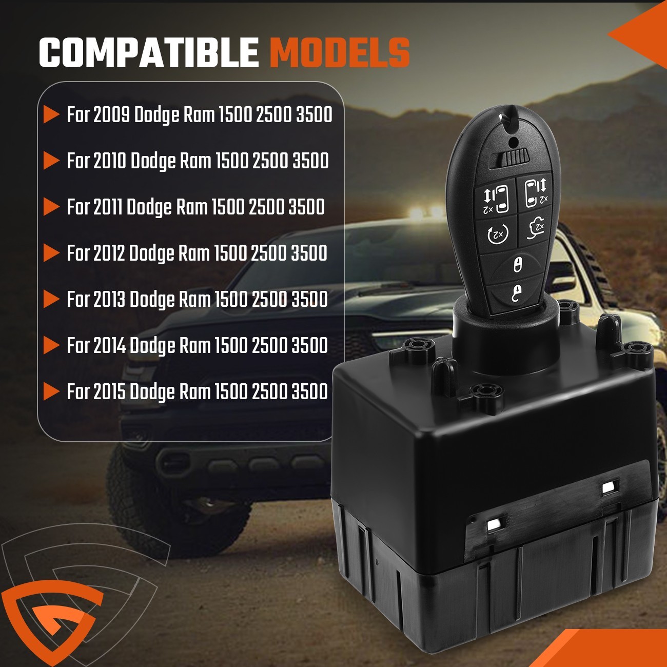 for 2009-15 Dodge Ram 1500 WIN Module Wireless Ignition Node Programmed w/ Keys
