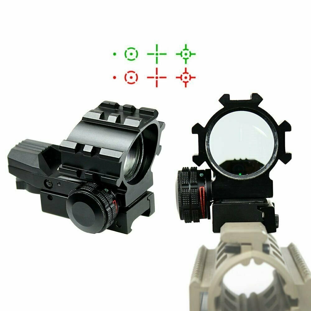 Tactical Holographic Projected Red Green Dot Reflex Sight with Picatinny Mount