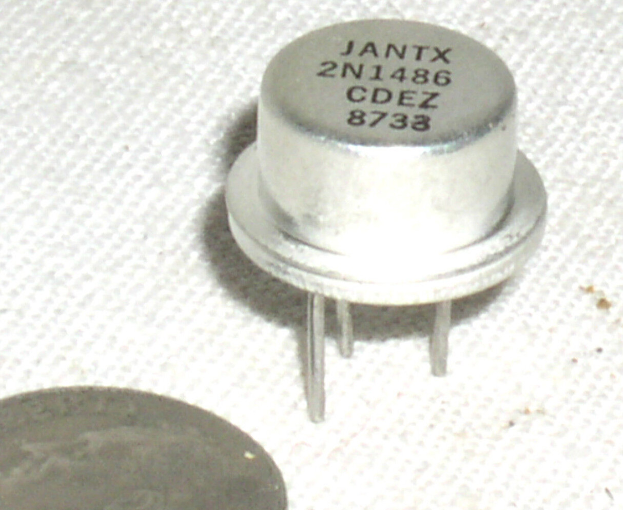 ONE NEW JANTX2N1486 2N1486 NPN MIL MILITARY SILICON POWER TRANSISTOR TO-8 3A 55V