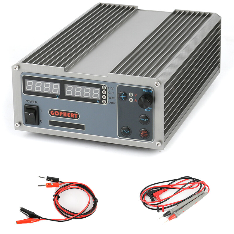 60V 11A Laboratory Digital Adjustable DC Power Supply High Power Compact MCU PFC