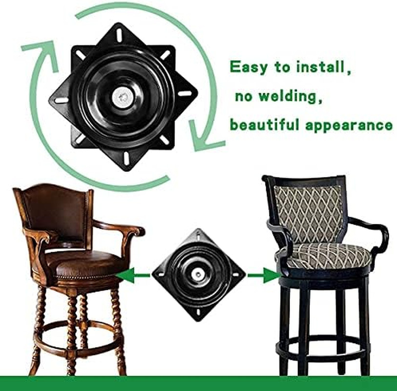 10" (245Mm) Square Heavy Duty Swivel Replacement for Recliner Chair or Furniture