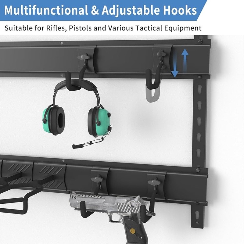 Adjustable Gun Wall Mount Rifles Handguns Tactical Gear & Accessories Storage US