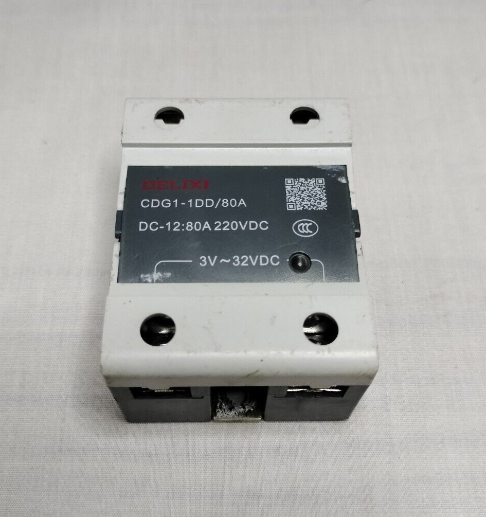 Delixi CDG1-1DD/80A CDG11DD80A Solid State Relay 3V~32VDC DC-12:80A 220VDC
