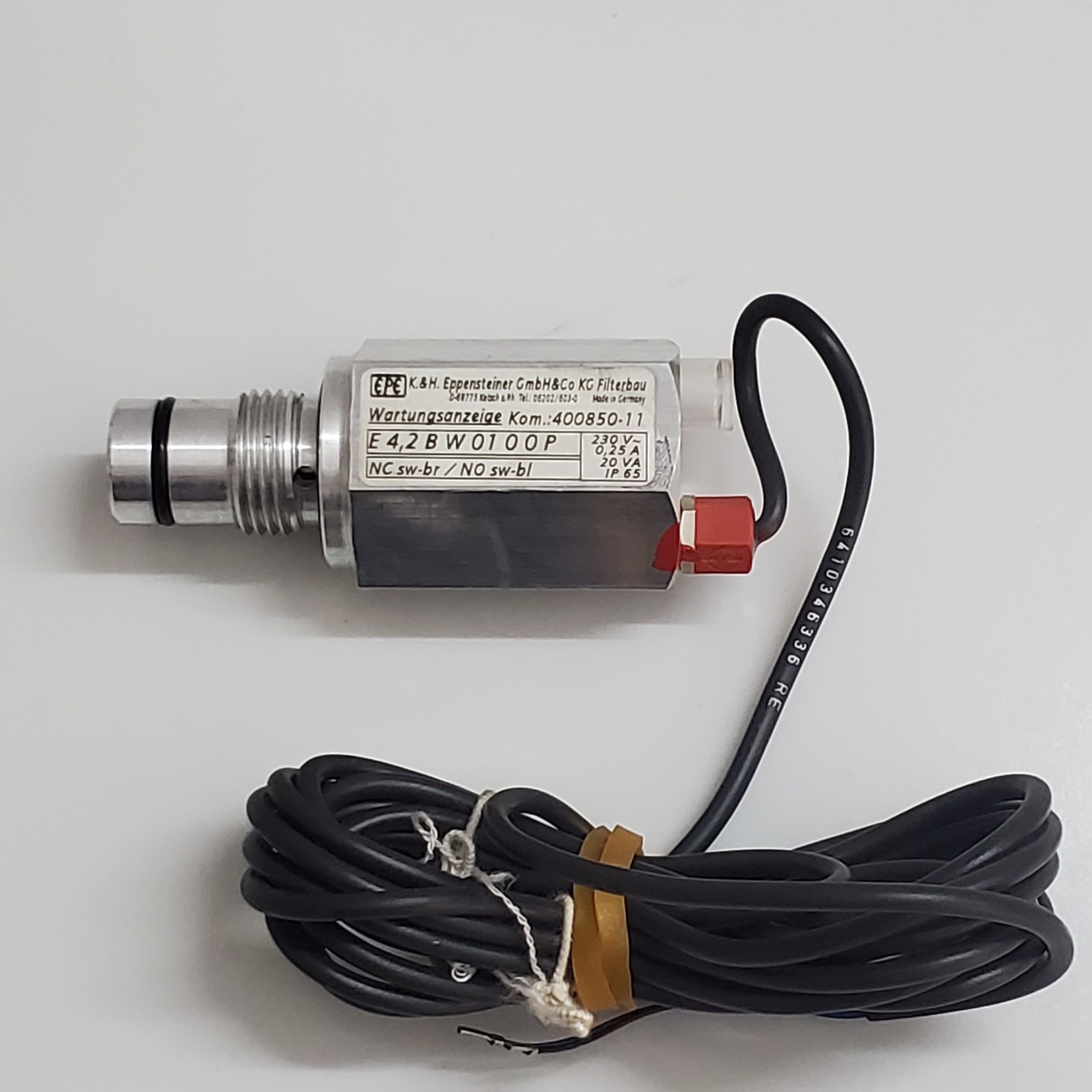 EPE 400850-11 Filter Indicator E4.2BW0100P 230V IP65 Maintenance Sensor New