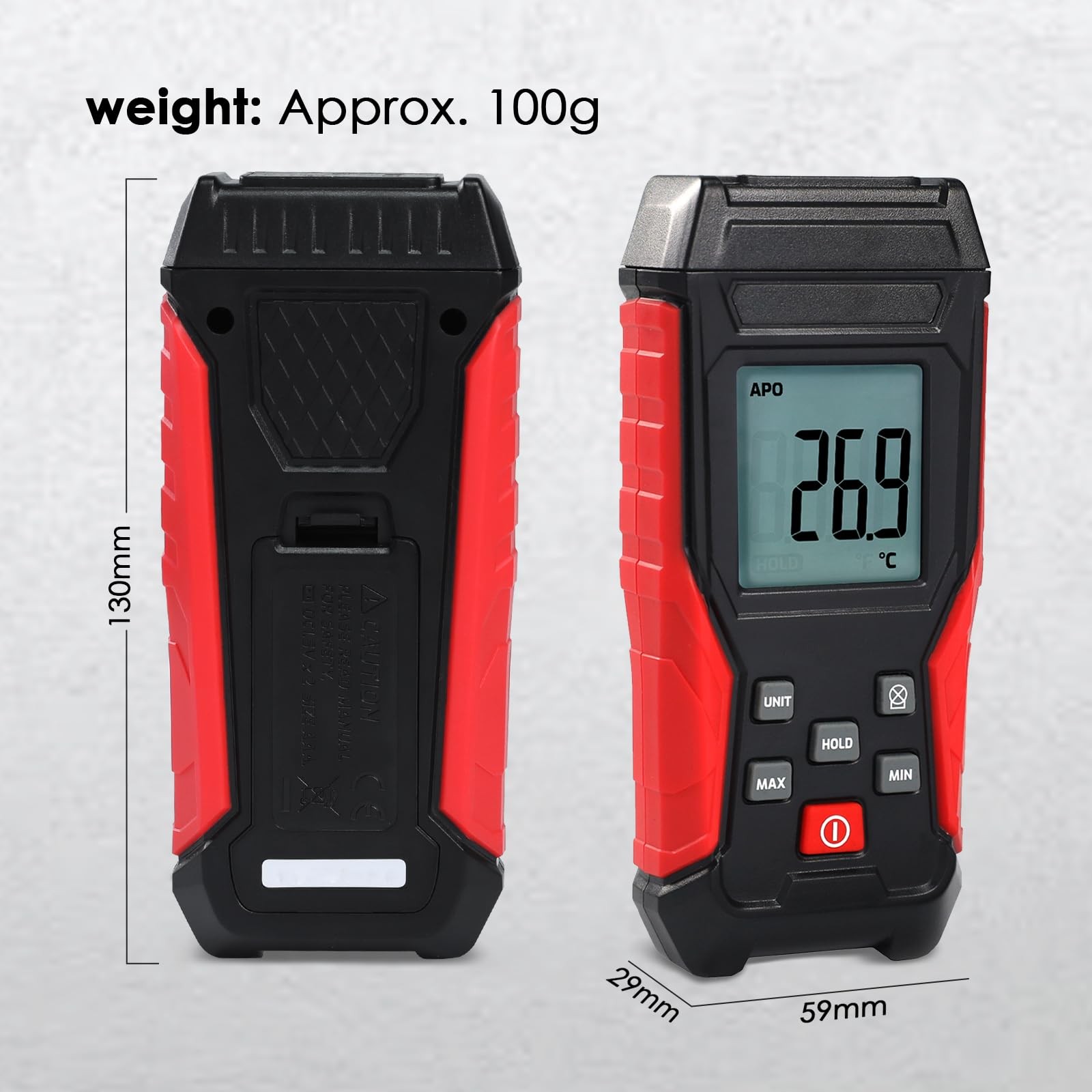 Digital Type K Thermocouple Thermometer HVAC Temperature Clamp Meter,...