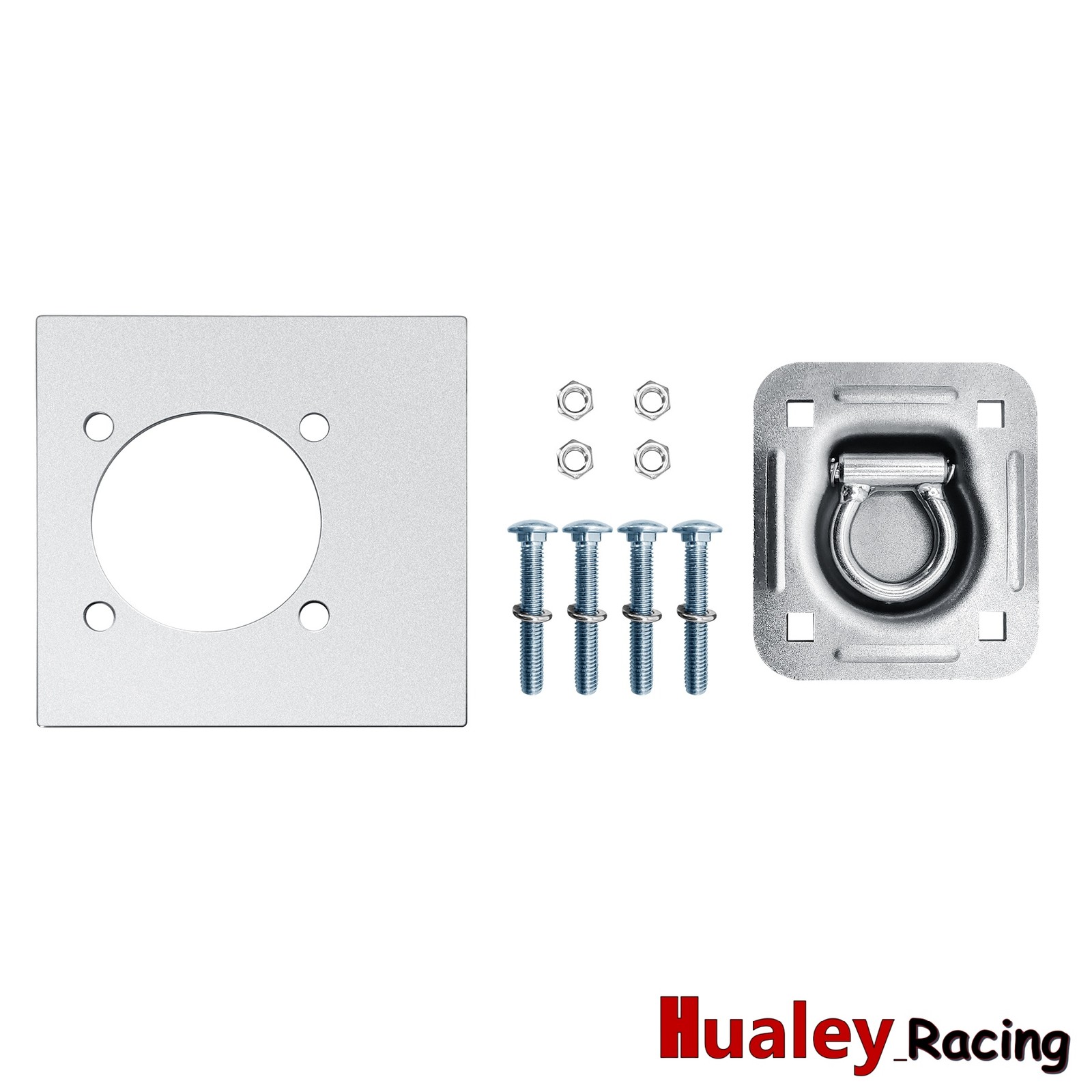 4* Recessed D-Ring Tie Down Anchors with Hardware for Truck Bed & Cargo Trailer