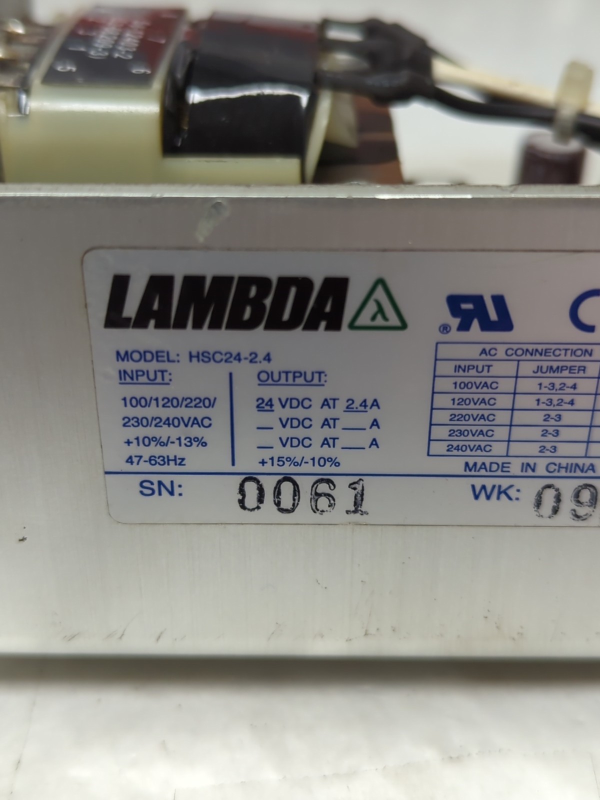 LAMBDA,HSC24-2-4,POWER SUPPLY PRE-OWNED
