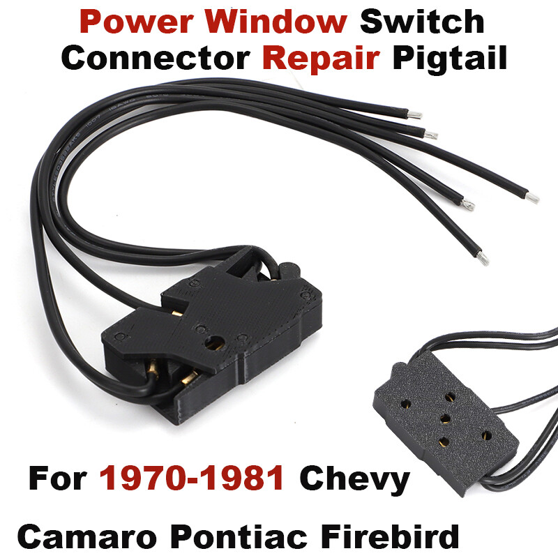 Power Window Switch Connector Repair Plug Wire For 70-81 Pontiac Firebird Camaro