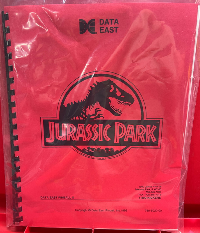 Jurassic Park Pinball Game Operations/Service/Repair/Troubleshooting Manual vD