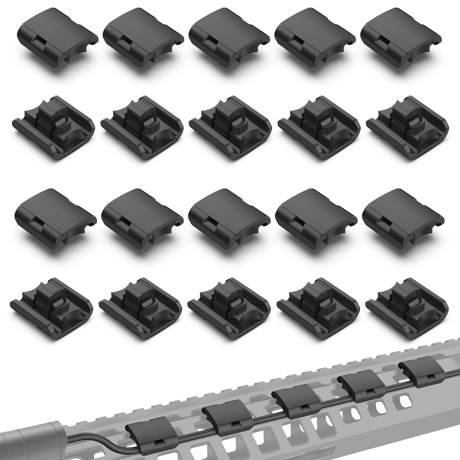 6PCS MLOC Wire Management Cable Management for MLOC,Light Picatinny Pressure ...