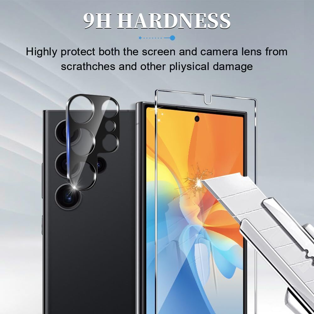 For Samsung Galaxy S24 Ultra 24 Plus Tempered Glass Screen Camera Lens Protector
