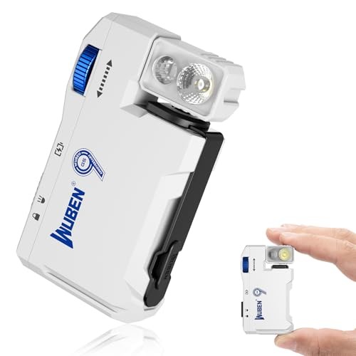 G5 EDC Flashlight—400 Lumens Dual Light Sources—Mini White—Rechargeable