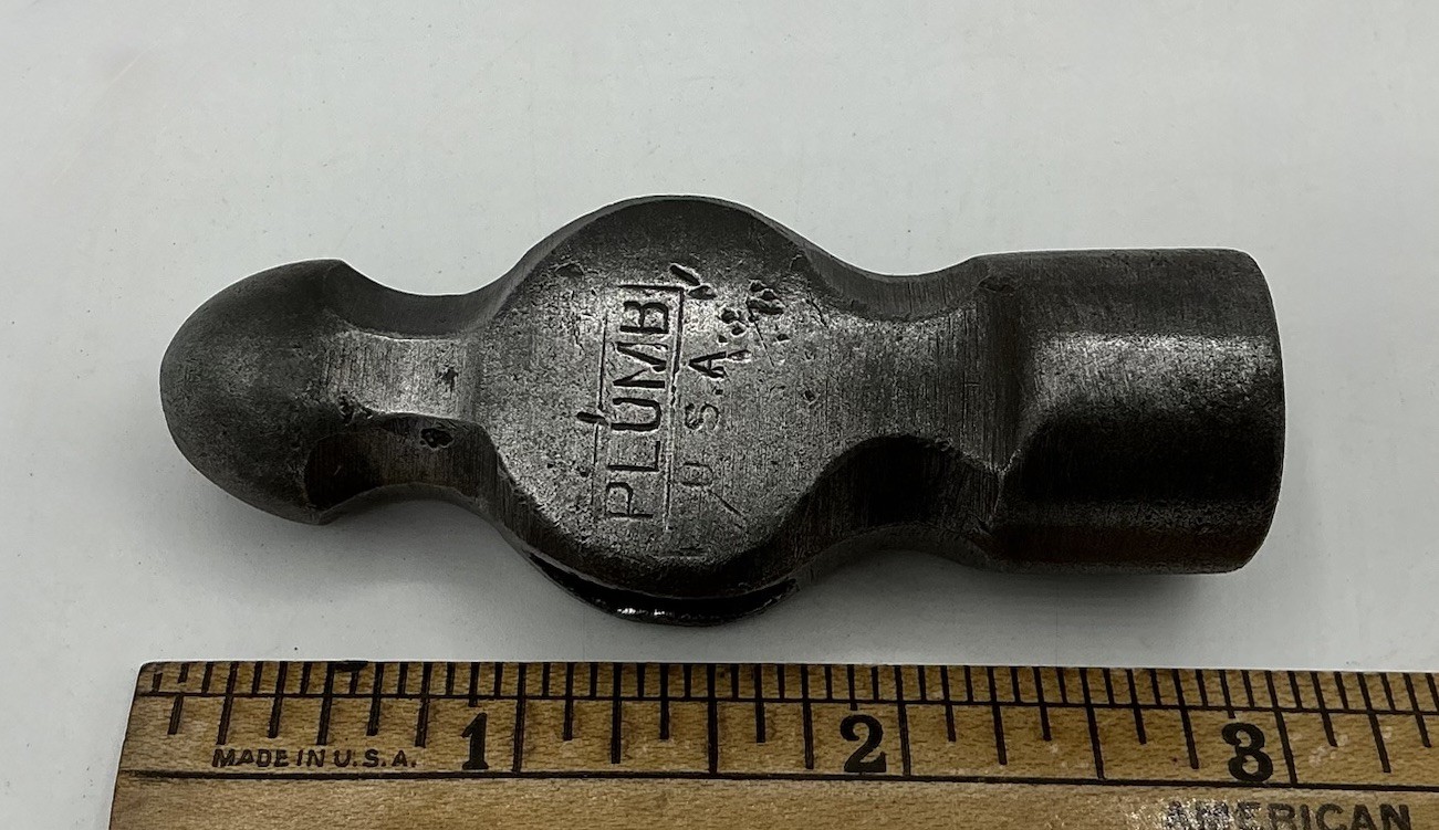Vintage PLUMB 5.2oz Ball Peen Hammer Head Only Made in the USA Tool