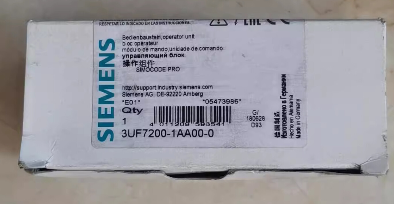 SIEMENS Operator Panel Assembly 3UF7200-1AA00-0