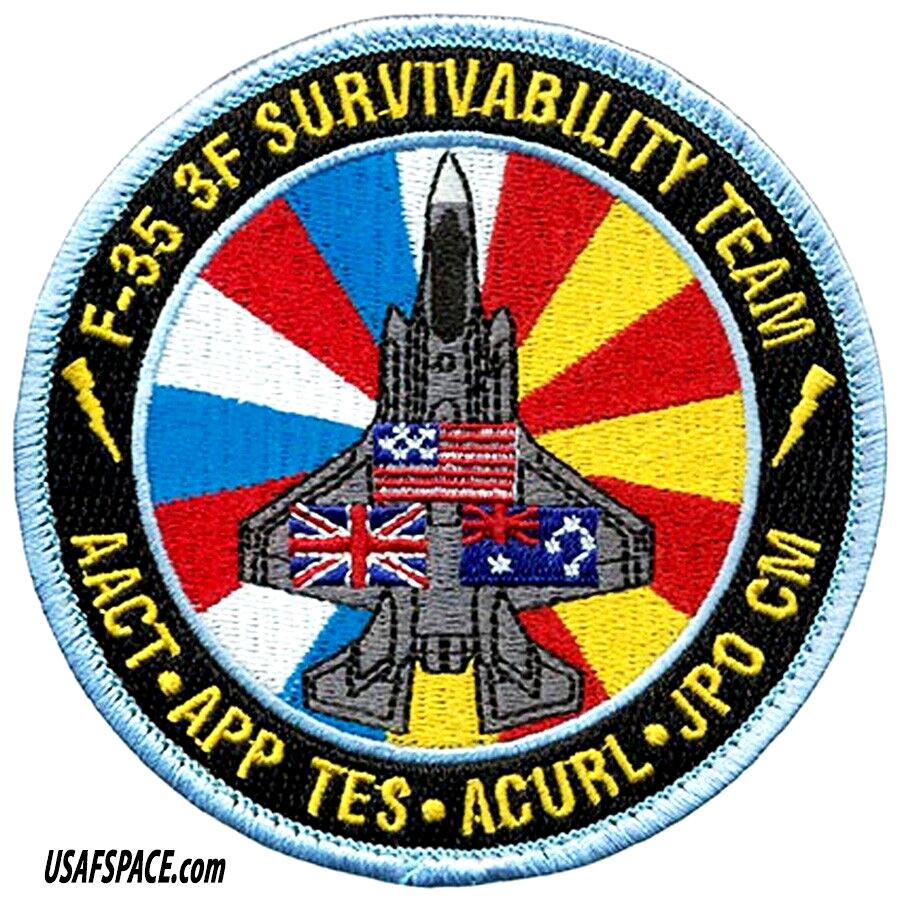 USAF ACURL F-35 SURVIVABILITY TEAM -AACT APP TES JPO CM-USA UK AU- VEL PATCH