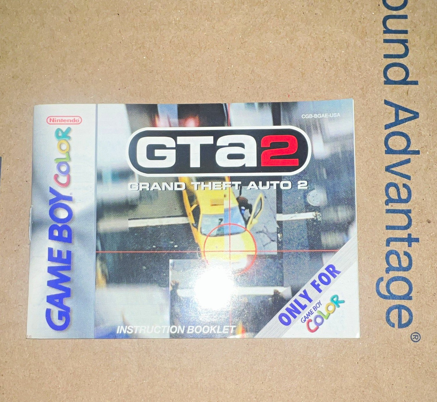 Rockstar GTA 2 Grand Theft Auto 2 | GBC Original Manual Mint
