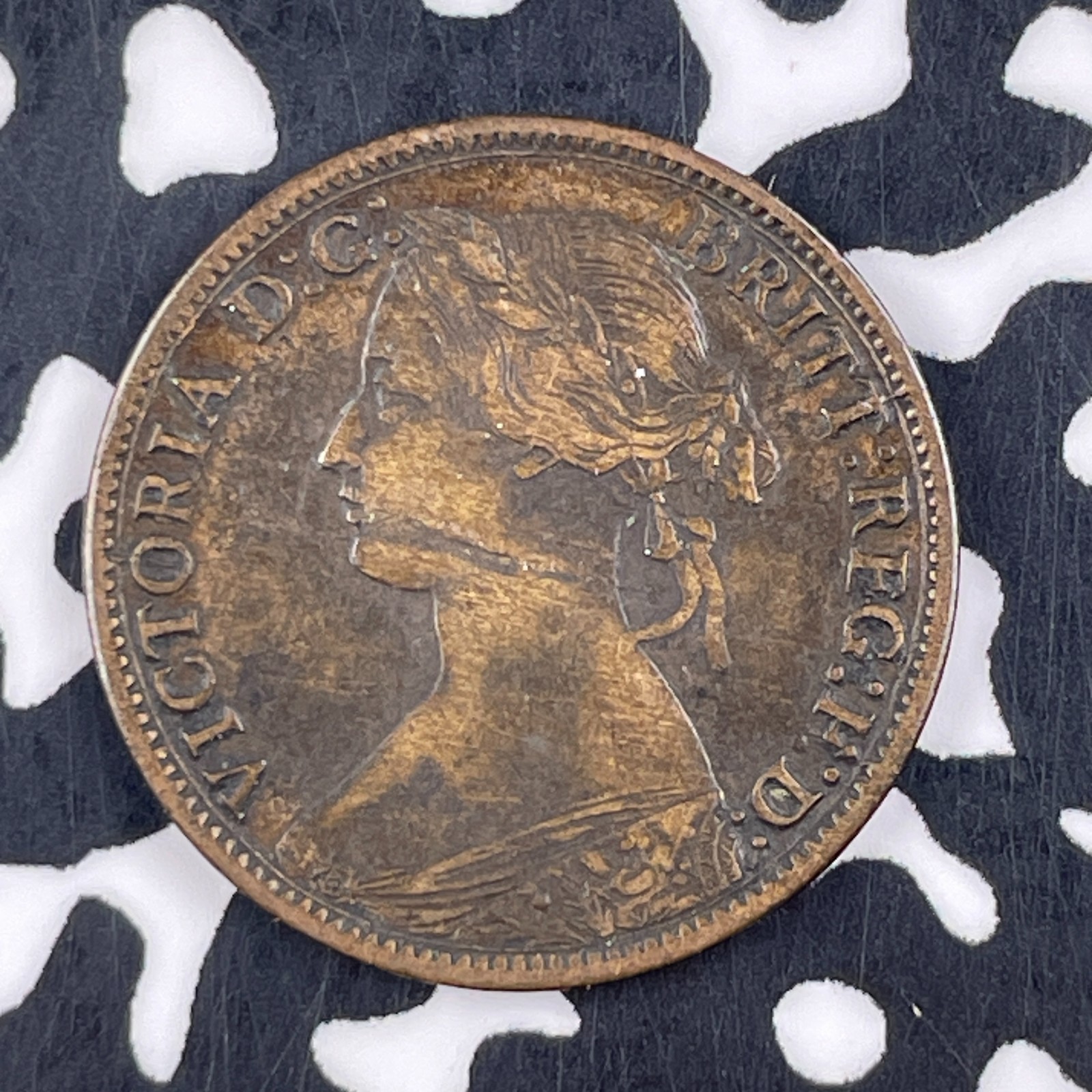 1864 Nova Scotia 1/2 Cent Lot#F5044 Nice Detail, Obverse Lamination Flaw