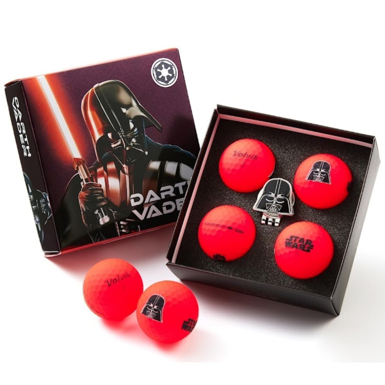 Vivid Soft Star Wars Golf Ball Gift Sets Darth Vader, 4 Pack